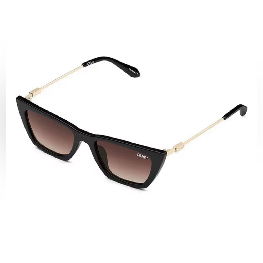 Quay Australia Black and Gold Sunglasses